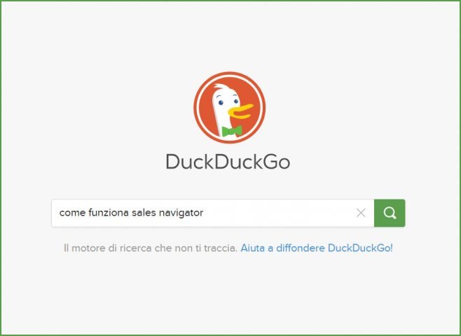 duck duck go cose motore ricerca privacy