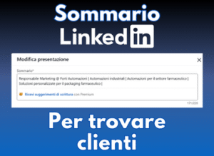 sommario linkedin esempi